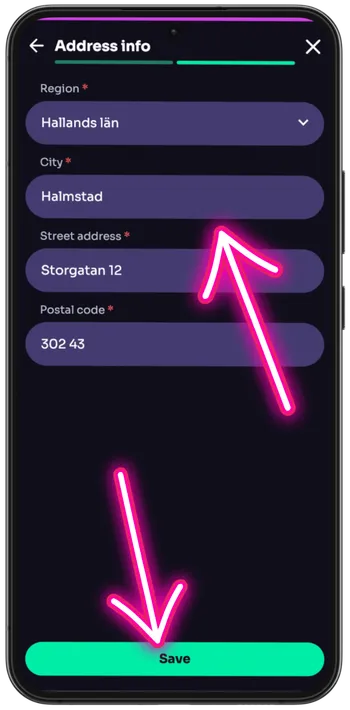 Big Bamboo 2 Slot address details save